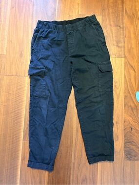 GAP Black Cargo Pants with Elastic Waist